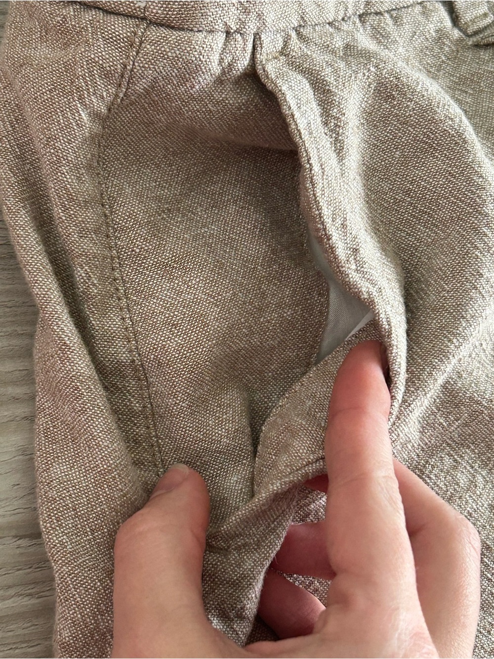 2 for 10$ ☀️ High waisted linen blend shorts sz L - Picture 11 of 12